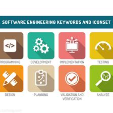 關(guān)鍵字和平面圖標(biāo)集